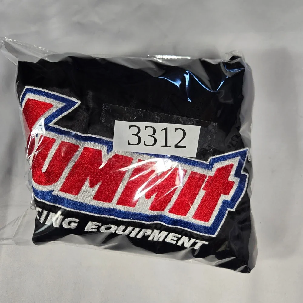 Vintage Summit Racing Westark Satin Bomber Jacket XL Made in USA Nice but Flawed